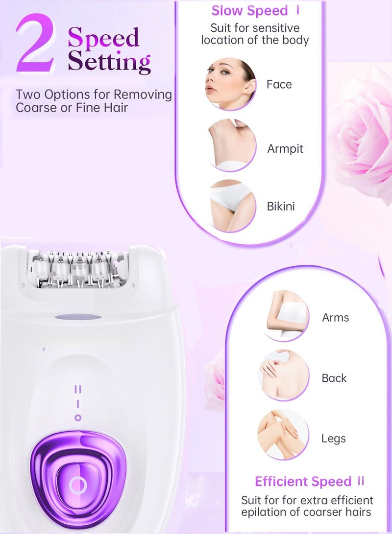 Bolivia's 2 in 1 Epilator & Shaver for Women - Hair Removal Products with Rechargeable Battery, Adjustable Comb - Image 3